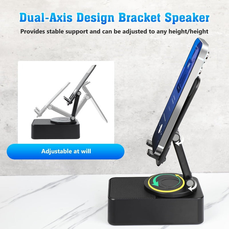 Portable 3-in-1 Collapsible Bluetooth Speaker Power Bank