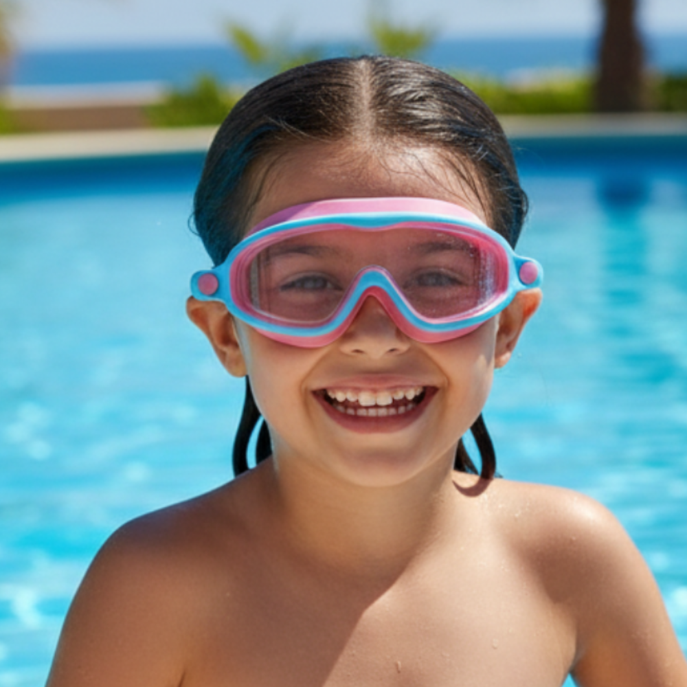 Kids Clear Vision Swim Goggles Set