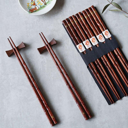 Beautiful Cherry Wood Chopstick Set
