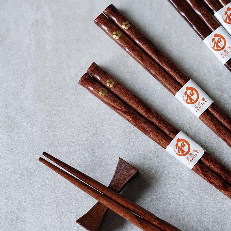 Beautiful Cherry Wood Chopstick Set