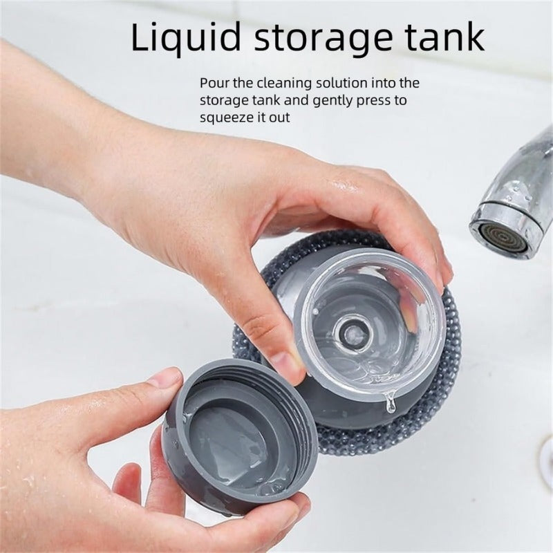 Tough PTE Scrubber with Soap Dispenser - Kitchen Cleaner