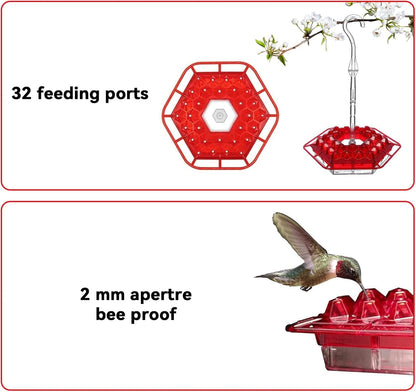 Colorful Outdoor Hanging Hummingbird Feeders