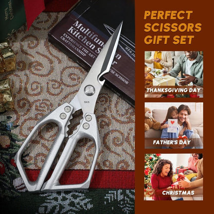 Premium Stainless 7-in-1 Multifunction Kitchen Scissors