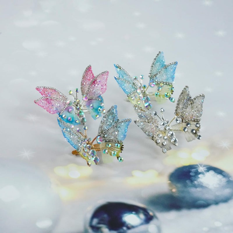 Delicate Floral Hair Barrettes