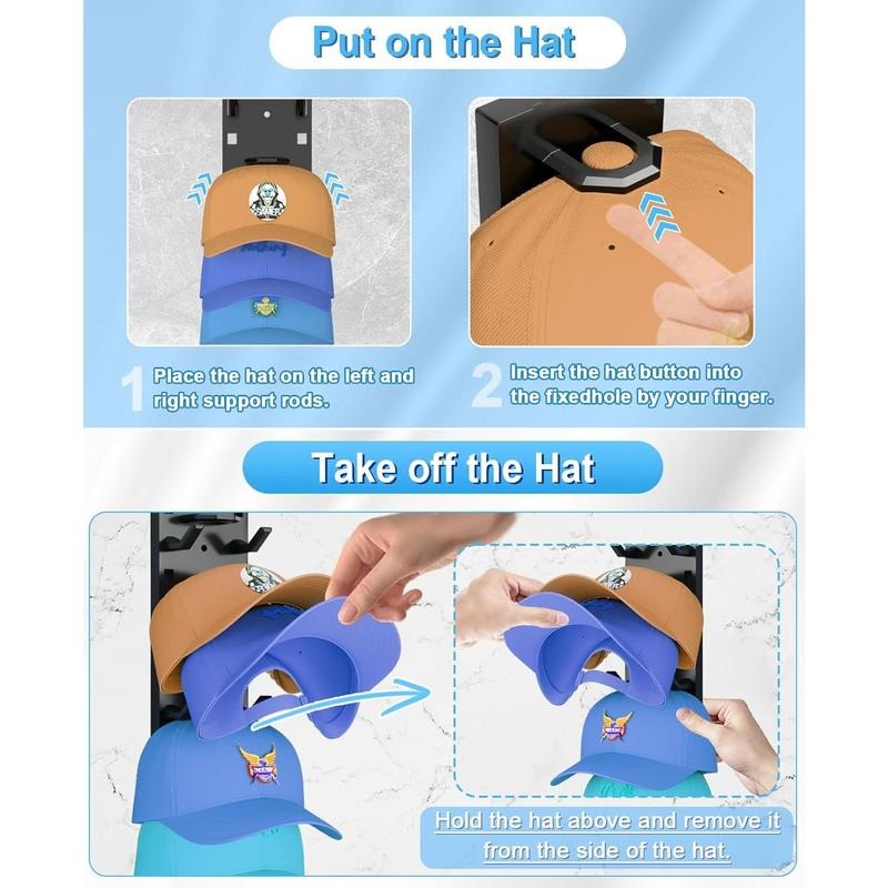 Space Saving Hanging Hat Rack