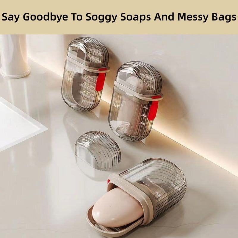 Portable Waterproof Soap Box with Drainage