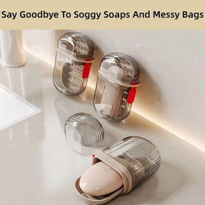 Portable Waterproof Soap Box with Drainage