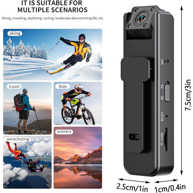 Compact Mini HD Wearable Camera
