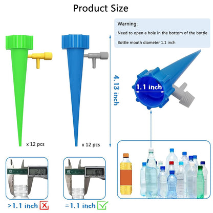 Easy Fill Bottle Top Plant Waterer Spikes