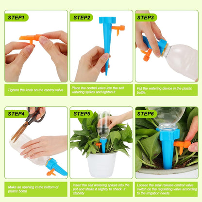 Easy Fill Bottle Top Plant Waterer Spikes