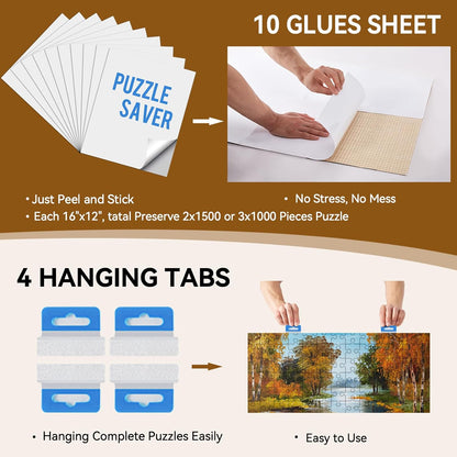 Jigsaw Puzzle Table with Storage