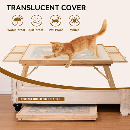 Jigsaw Puzzle Table with Storage