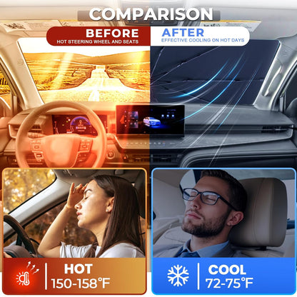 Auto Windscreen Sun Blocker Canopy