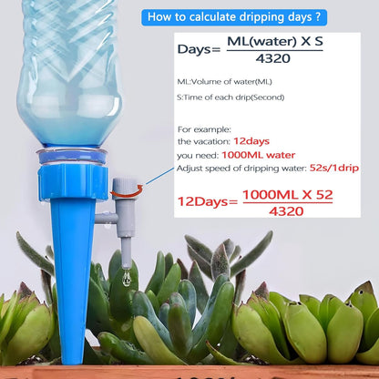 Easy Fill Bottle Top Plant Waterer Spikes
