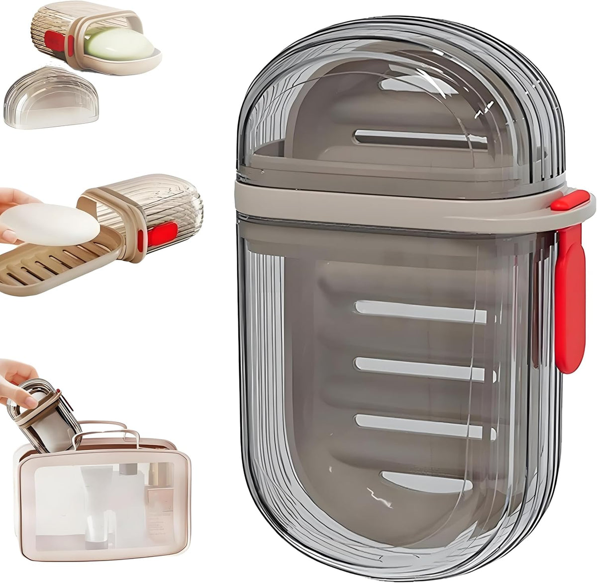 Portable Waterproof Soap Box with Drainage