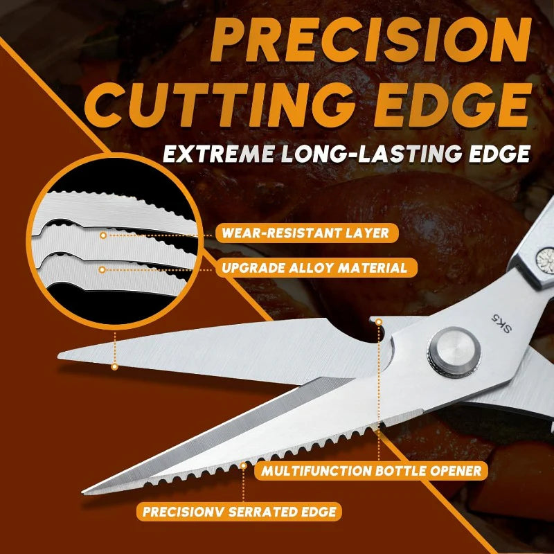 Premium Stainless 7-in-1 Multifunction Kitchen Scissors