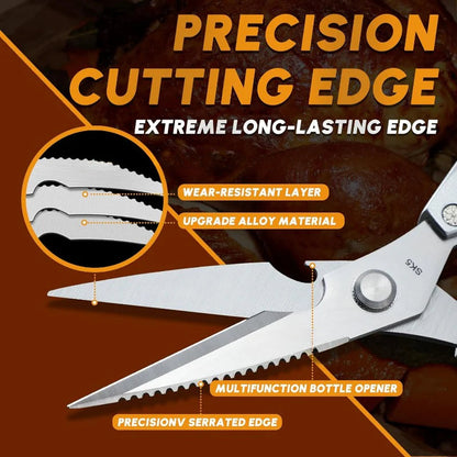 Premium Stainless 7-in-1 Multifunction Kitchen Scissors