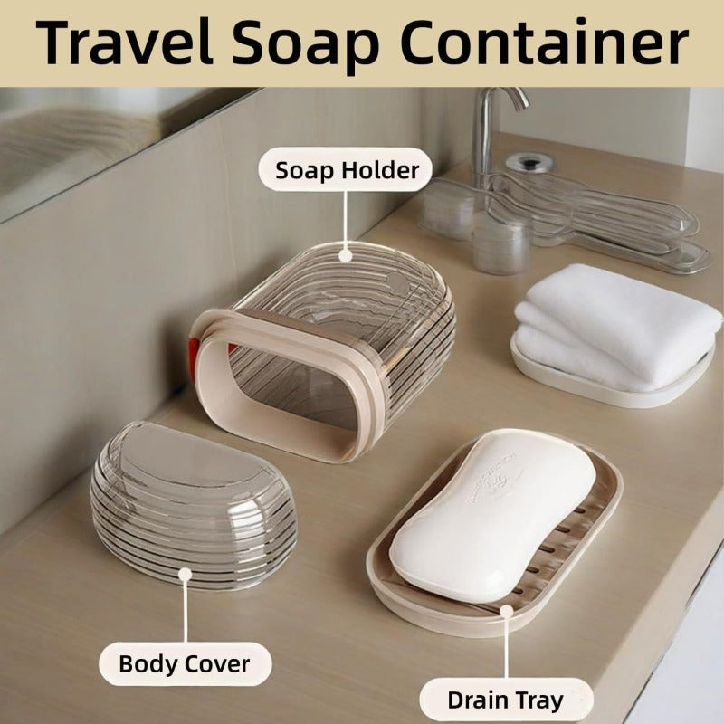 Portable Waterproof Soap Box with Drainage
