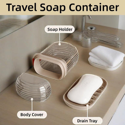 Portable Waterproof Soap Box with Drainage