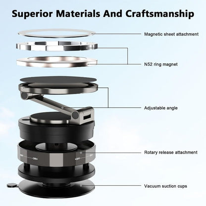 Strong Adhesive 360° Phone Mount with Adjustable Lock
