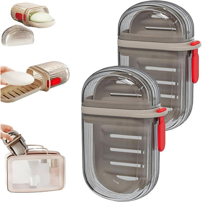 Portable Waterproof Soap Box with Drainage