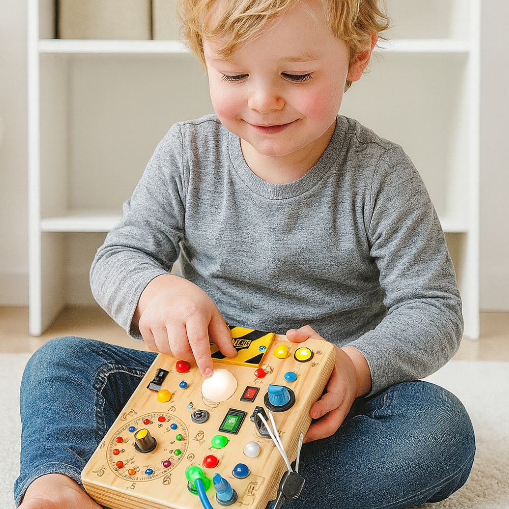Interactive Wooden Learning Activity Table Toy