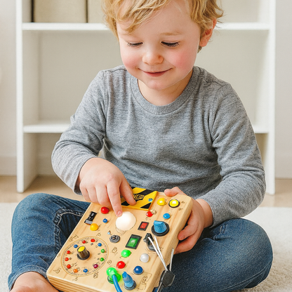 Interactive Wooden Learning Activity Table Toy