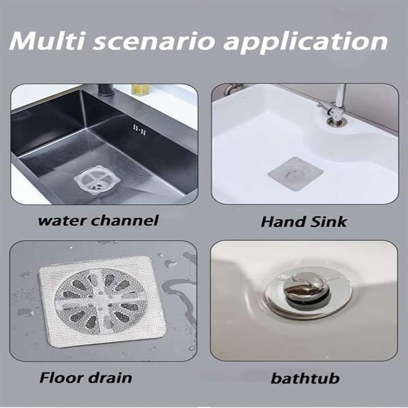 Reusable Sink Stickers - Hair Stopper & Bug Barrier