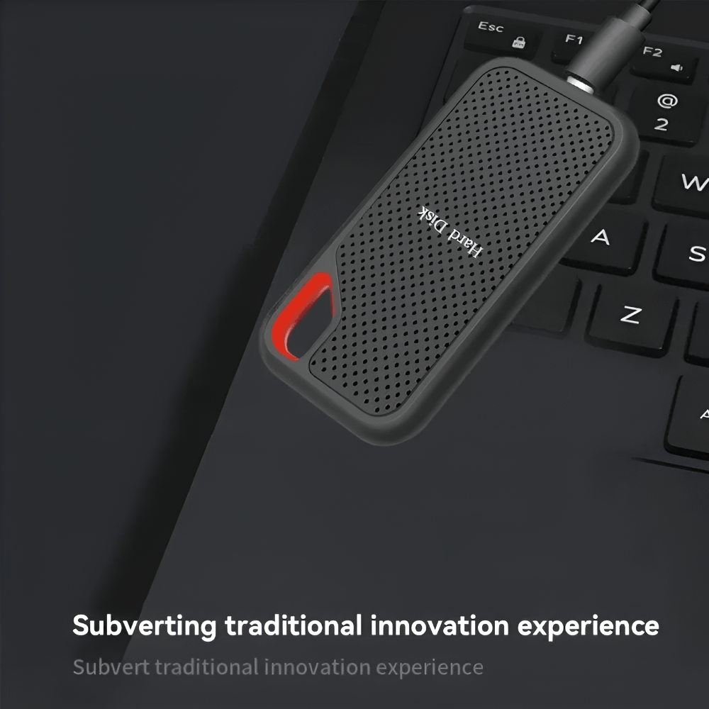 Fast Portable 8TB External SSD Shock Resistant Storage Drive