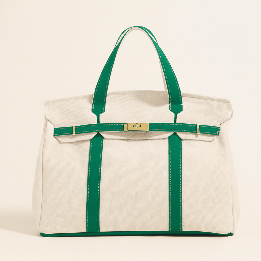 Durable Cotton Tote Bag with Strong Steel Frame