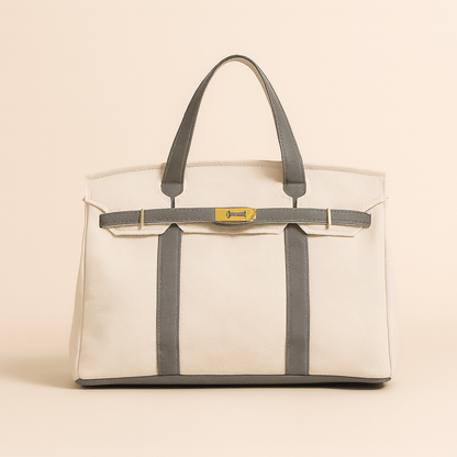 Durable Cotton Tote Bag with Strong Steel Frame
