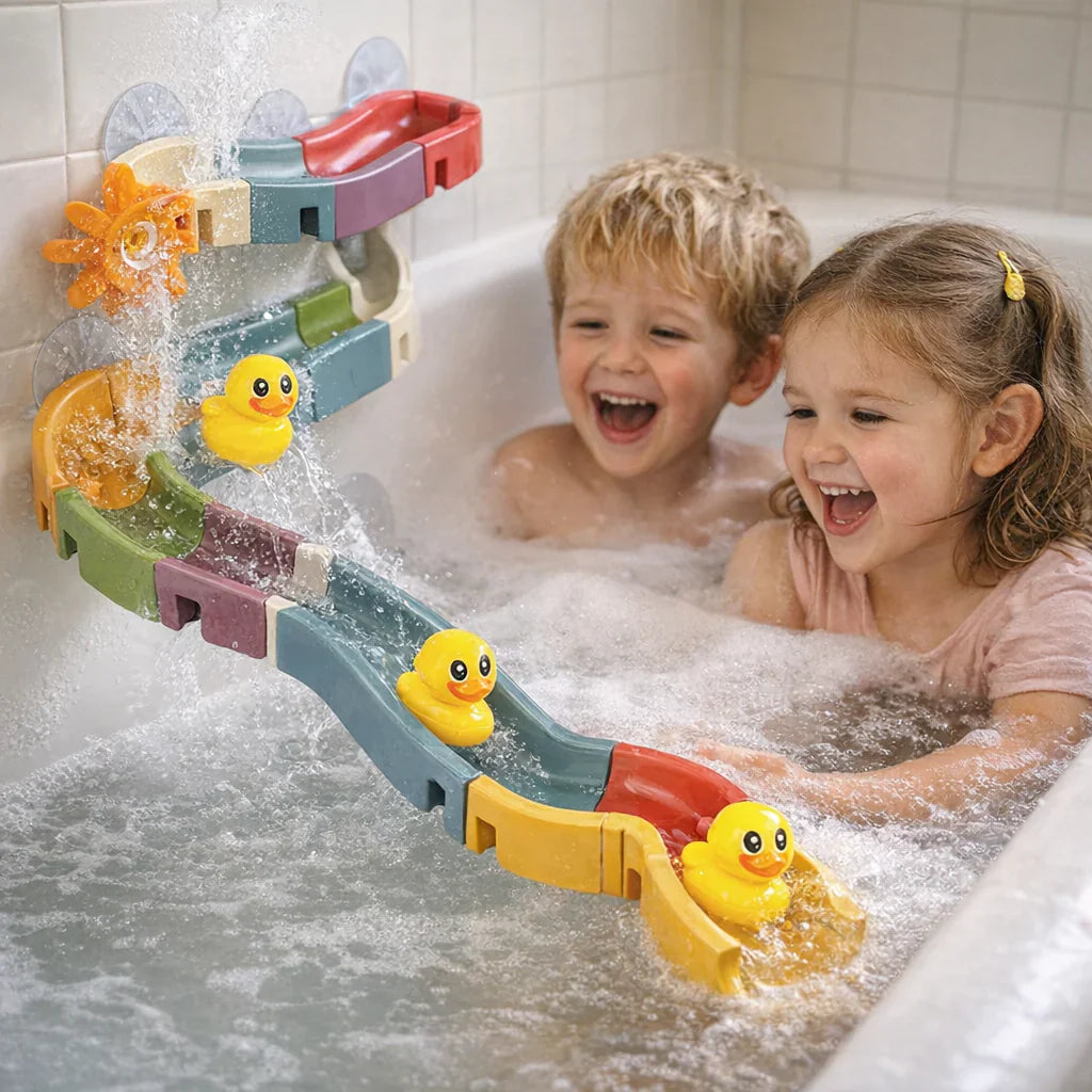 Fun Kids Water Slide Playset Bath Toy