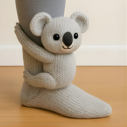 Comfy Fun Animal Print Slipper Socks