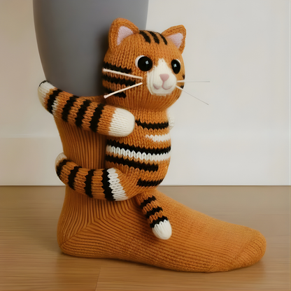 Comfy Fun Animal Print Slipper Socks