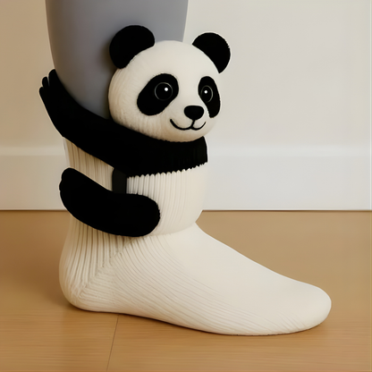 Comfy Fun Animal Print Slipper Socks