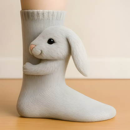 Comfy Fun Animal Print Slipper Socks