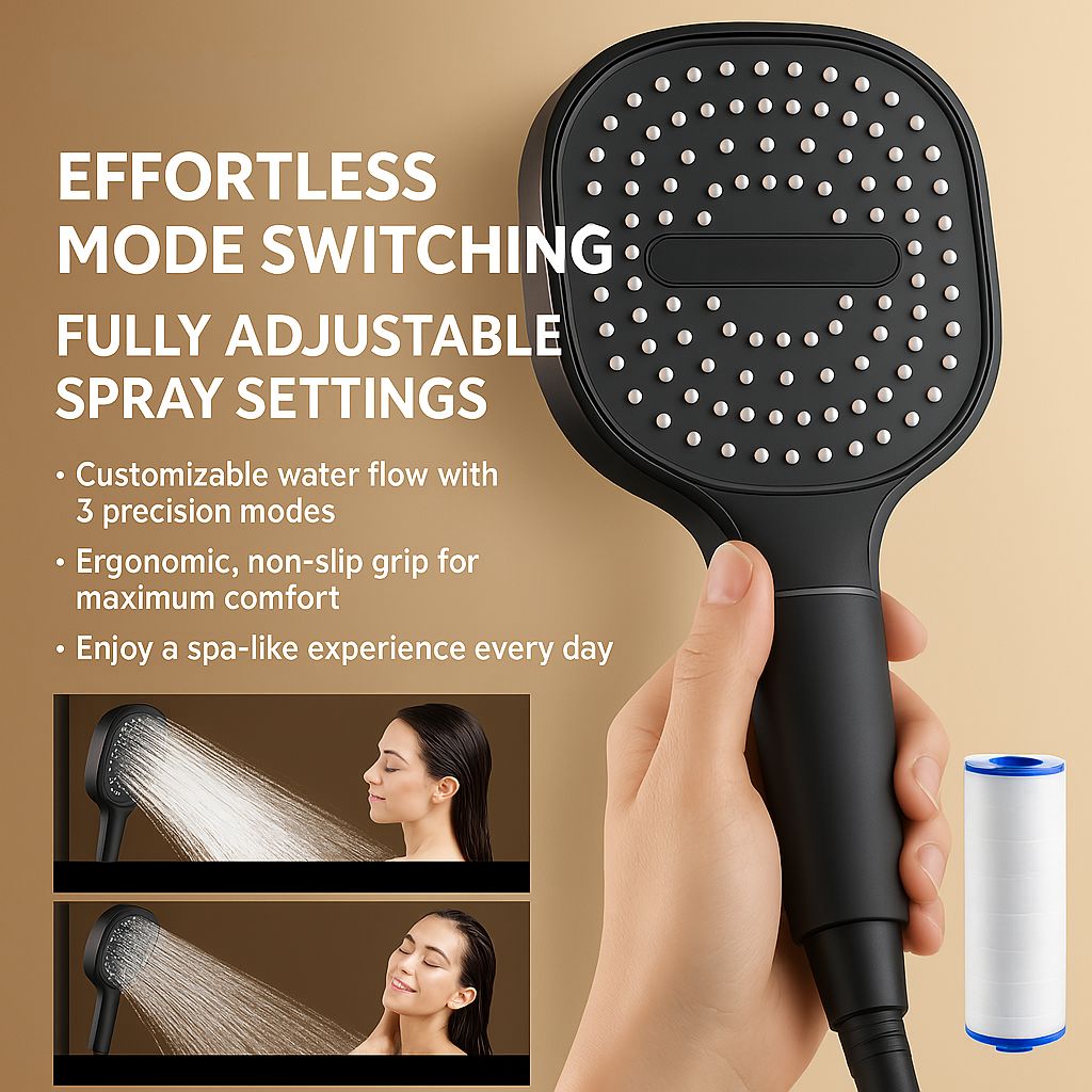Powerful Shower Head with Advanced Water Filtration