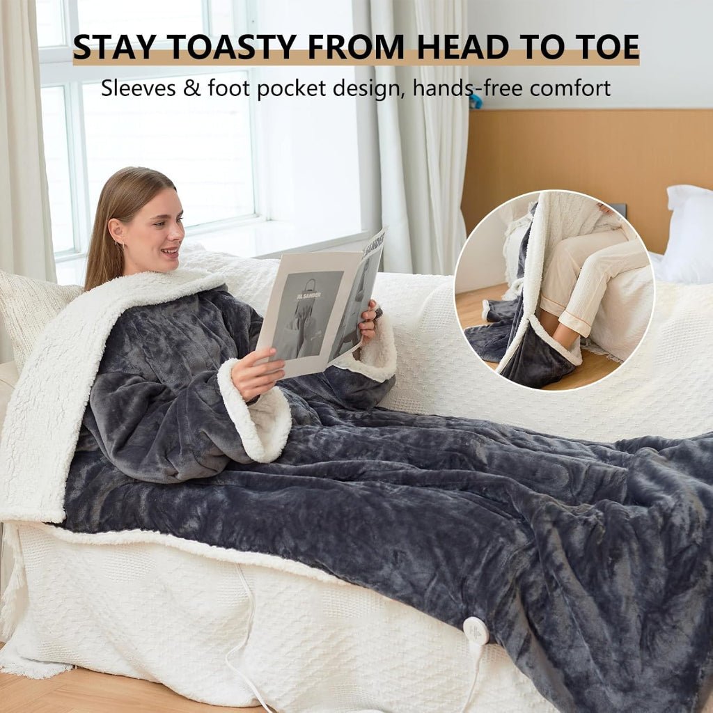Cozy Warm Wearable Fleece Blanket for Adults