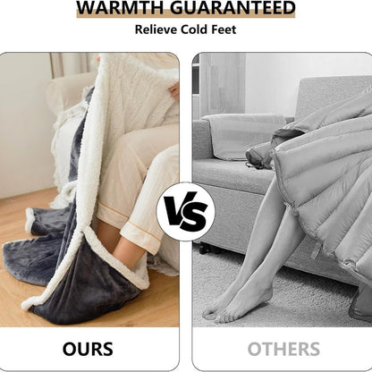 Cozy Warm Wearable Fleece Blanket for Adults