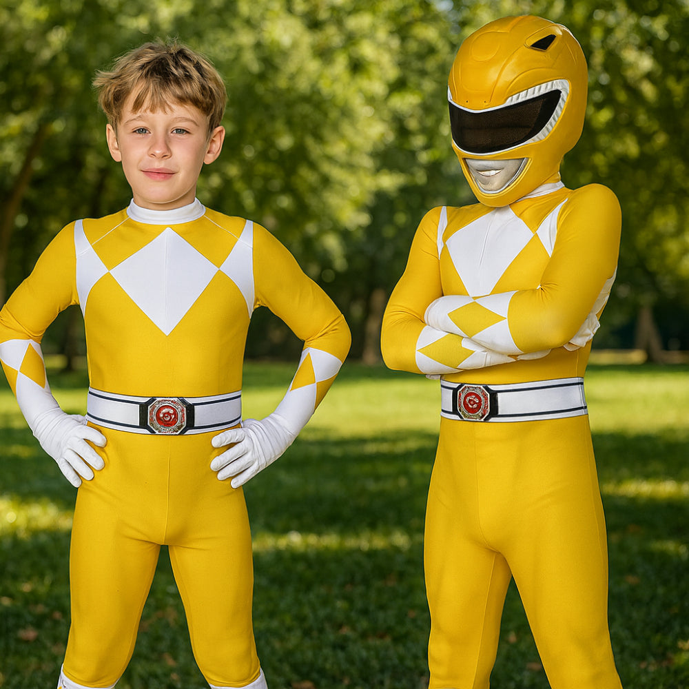 Kids Superhero Costume Jumpsuit with Mask