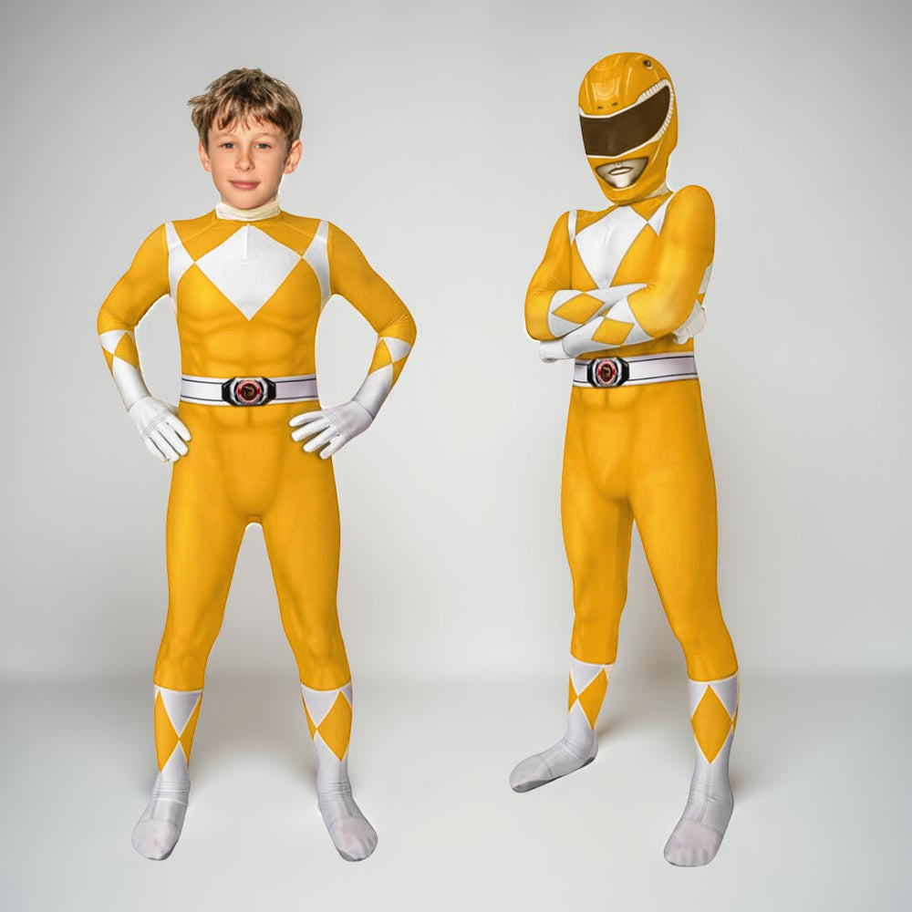 Kids Superhero Costume Jumpsuit with Mask