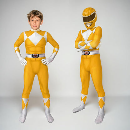 Kids Superhero Costume Jumpsuit with Mask