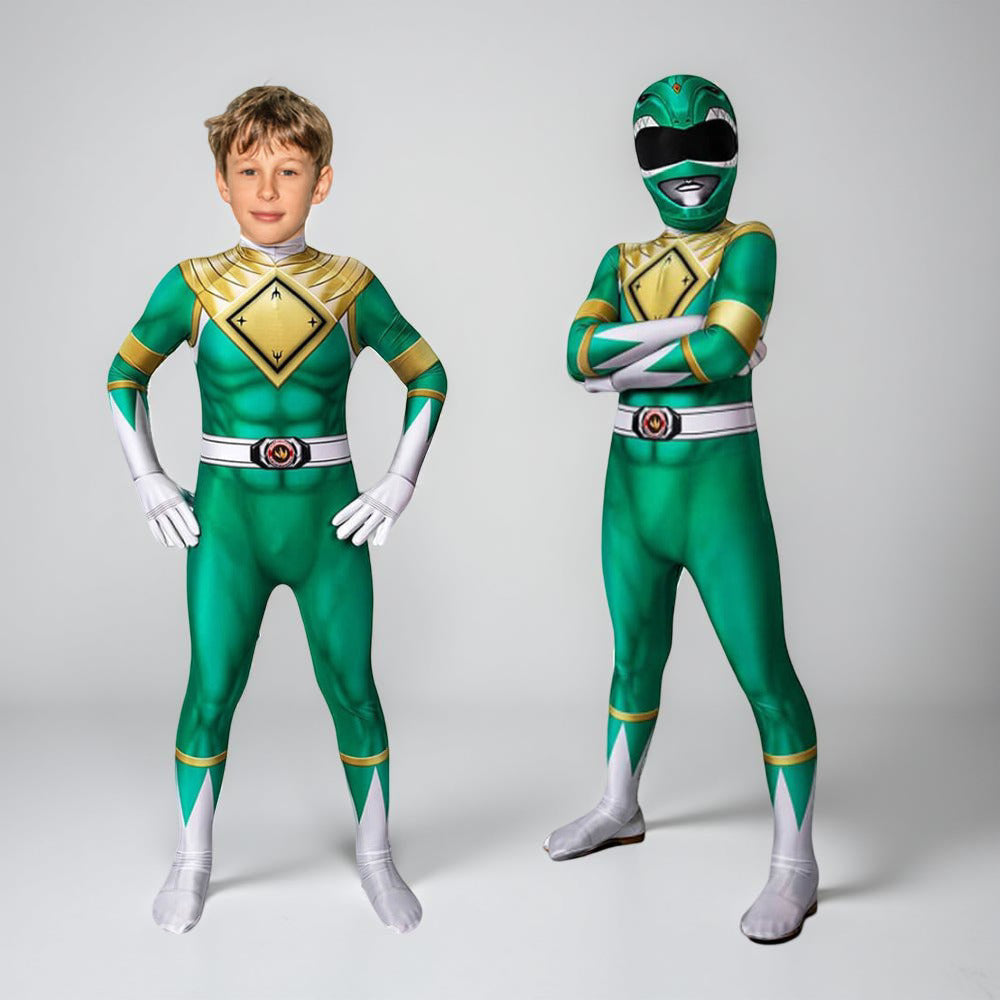 Kids Superhero Costume Jumpsuit with Mask