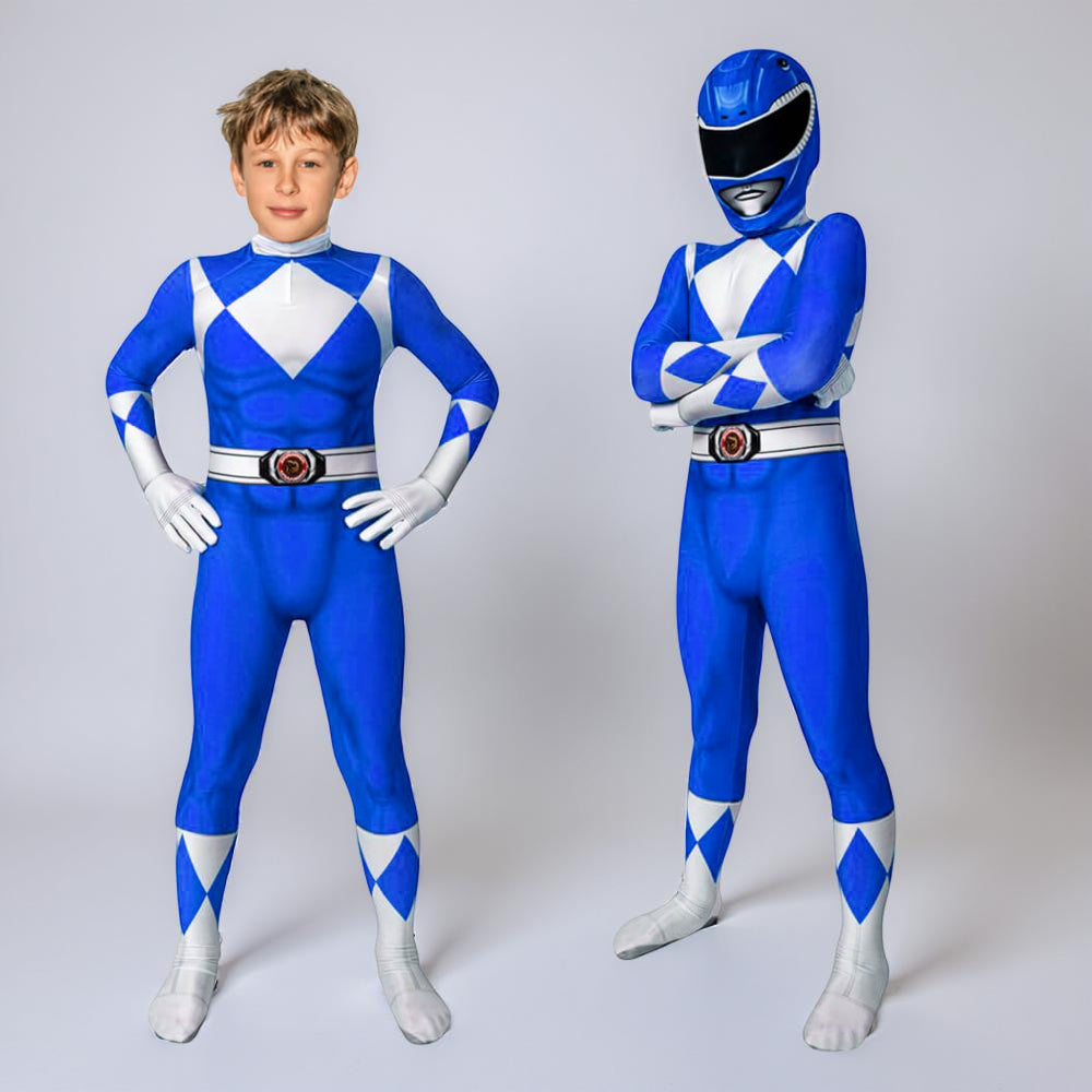 Kids Superhero Costume Jumpsuit with Mask