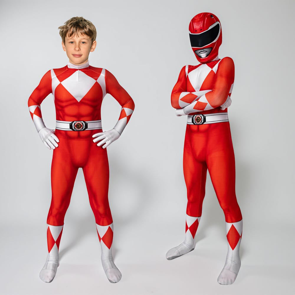 Kids Superhero Costume Jumpsuit with Mask