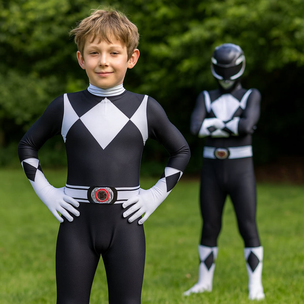 Kids Superhero Costume Jumpsuit with Mask
