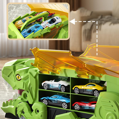 Fun Kids Dinosaur Vehicle Playset Carrier Truck