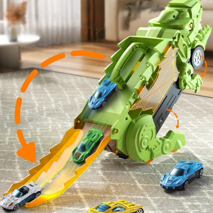 Fun Kids Dinosaur Vehicle Playset Carrier Truck