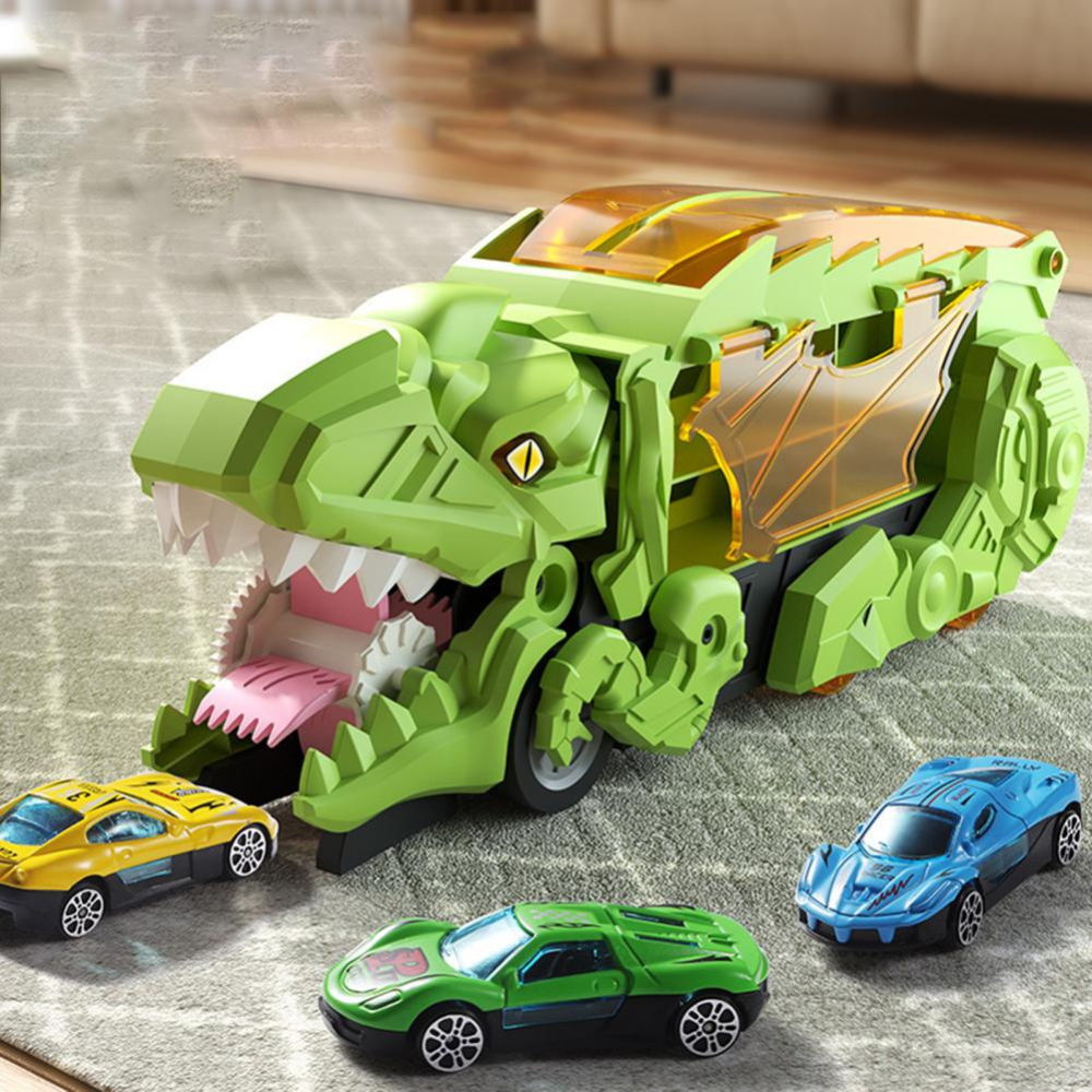Fun Kids Dinosaur Vehicle Playset Carrier Truck