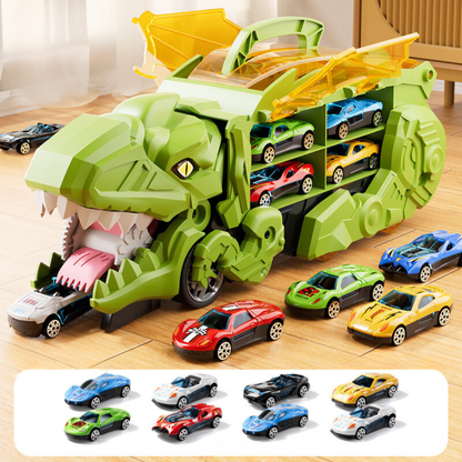 Fun Kids Dinosaur Vehicle Playset Carrier Truck